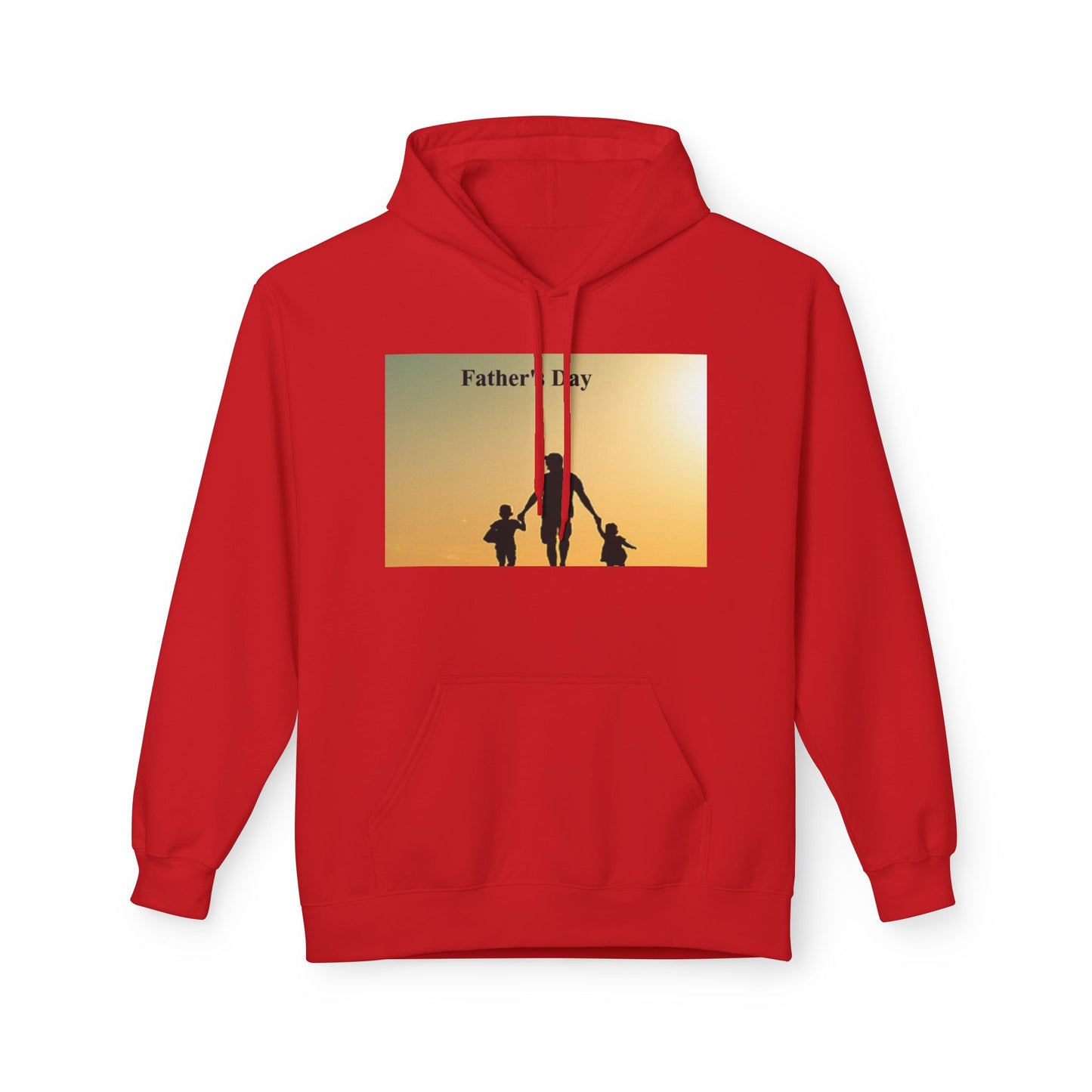 Father’s Day Hoodie – Silhouette Dad with Kids Sunset Sweatshirt