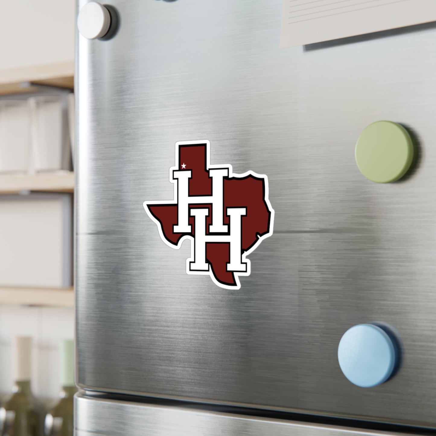Hereford Texas HH Monogram Vinyl Sticker — Kiss-Cut Decal