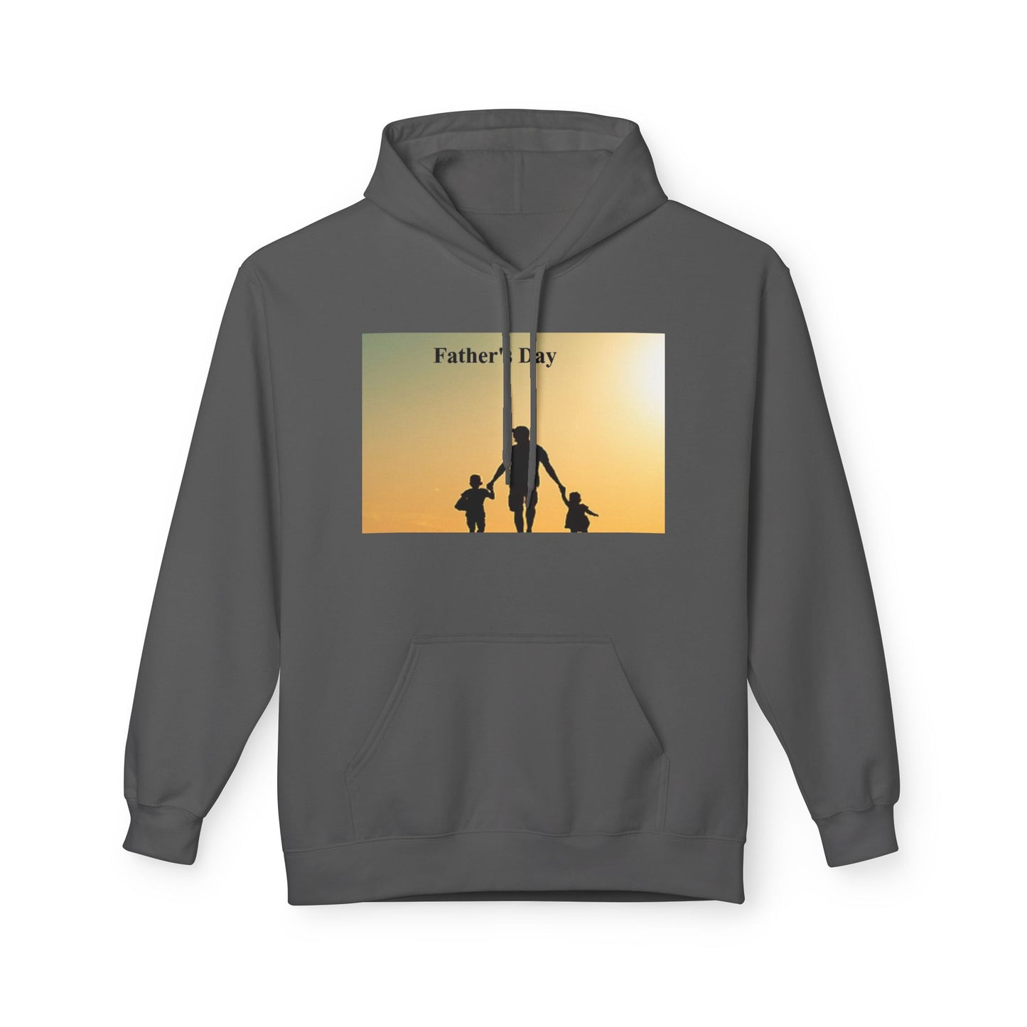 Father’s Day Hoodie – Silhouette Dad with Kids Sunset Sweatshirt