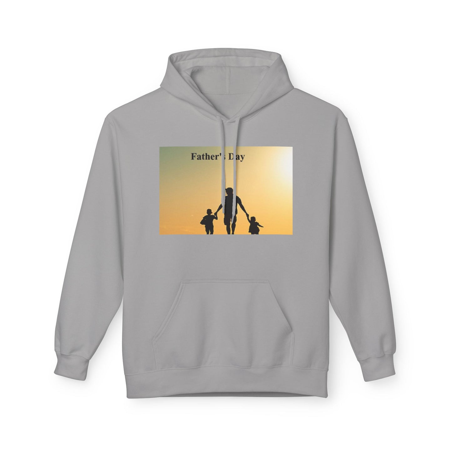 Father’s Day Hoodie – Silhouette Dad with Kids Sunset Sweatshirt