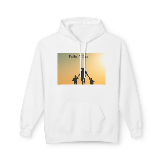 Father’s Day Hoodie – Silhouette Dad with Kids Sunset Sweatshirt