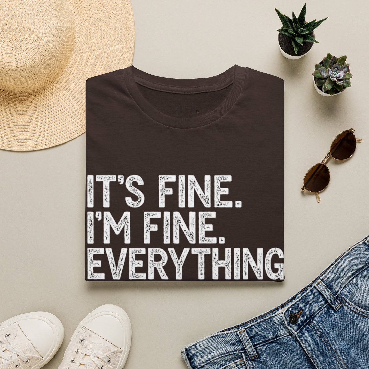 Senior Mom T‑Shirt — "It's Fine. I'm Fine. Everything is Fine." Graduation Mom Tee