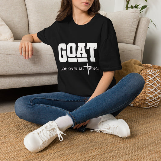 GOAT (God Over All Things) T-Shirt — Christian Faith Graphic Tee