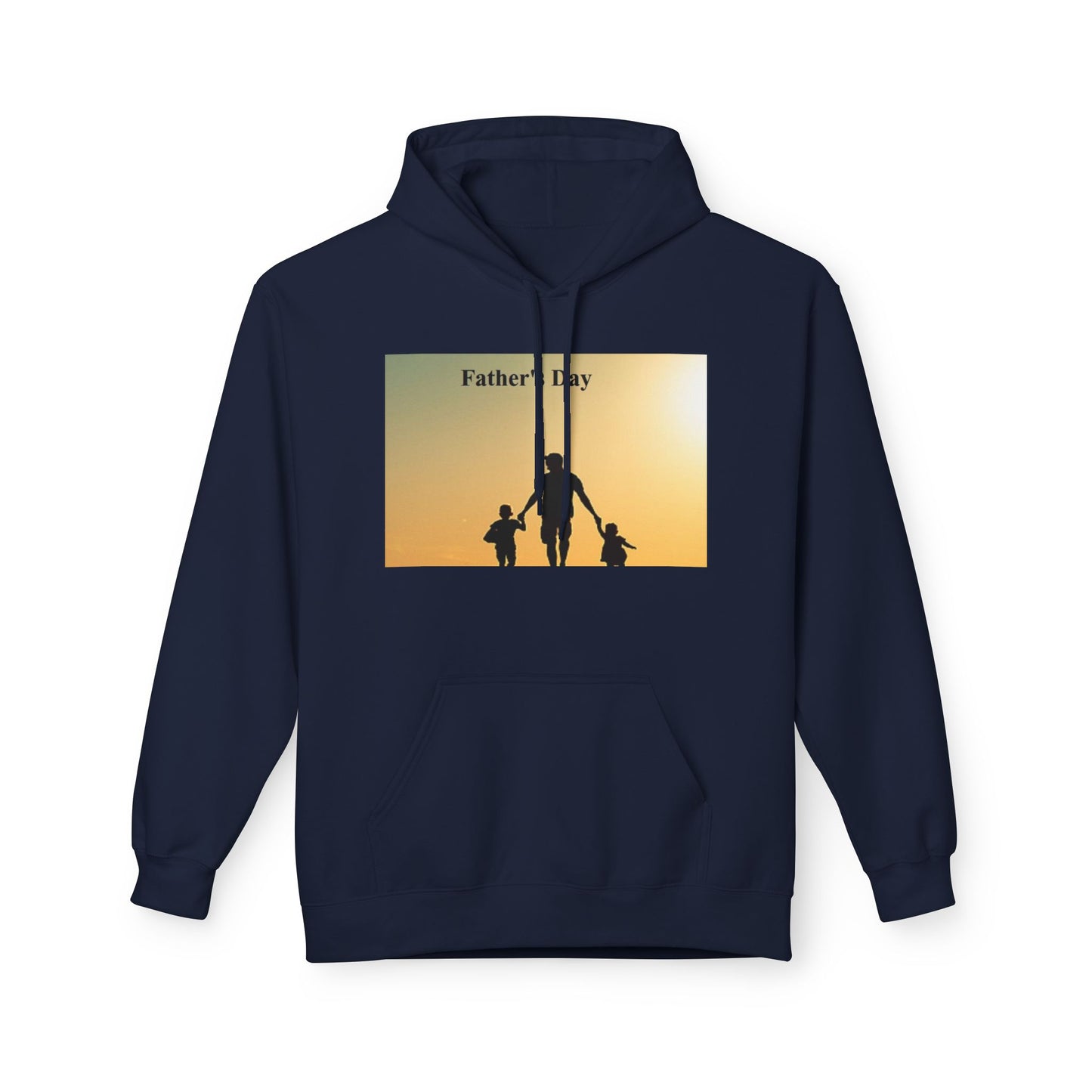 Father’s Day Hoodie – Silhouette Dad with Kids Sunset Sweatshirt