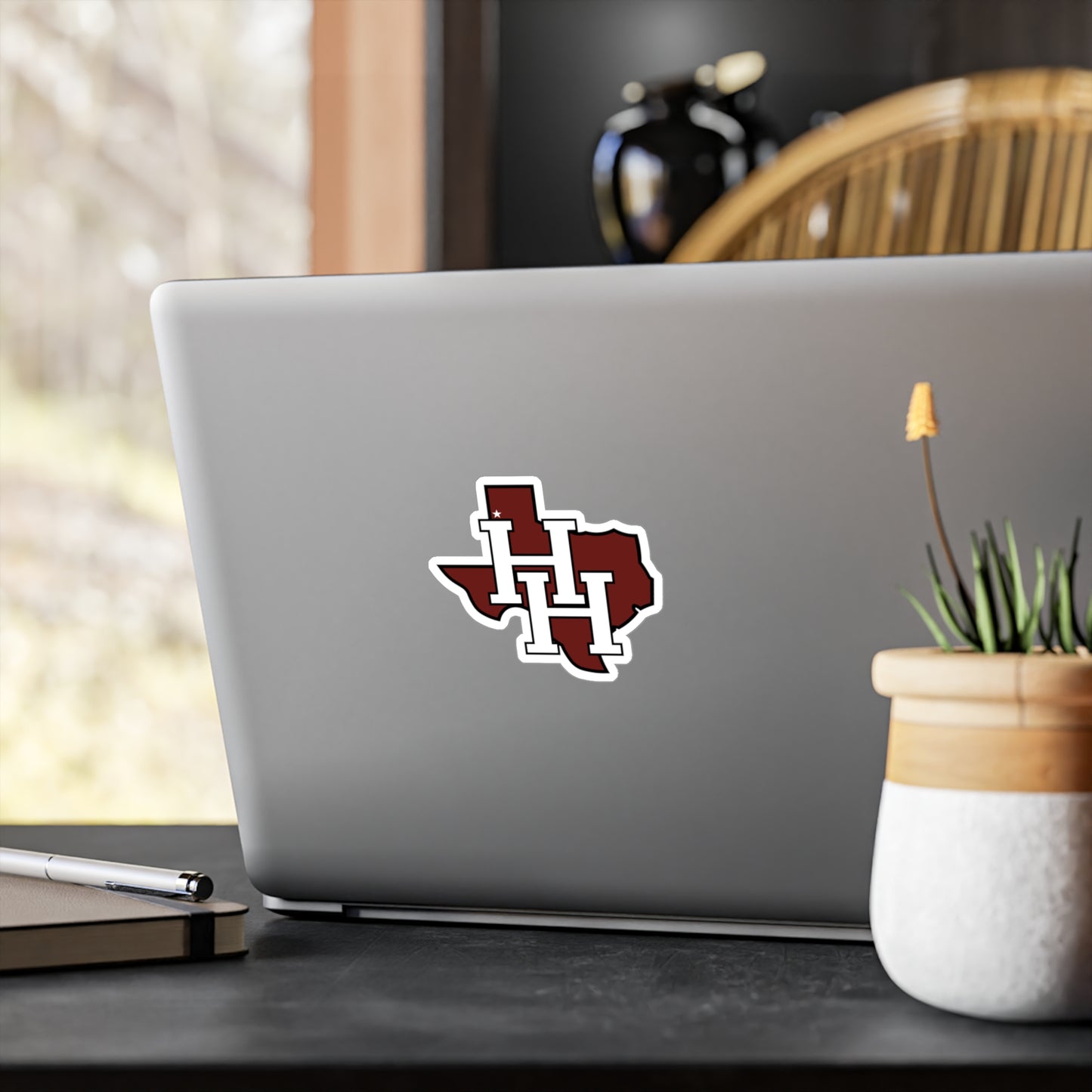 Hereford Texas HH Monogram Vinyl Sticker — Kiss-Cut Decal