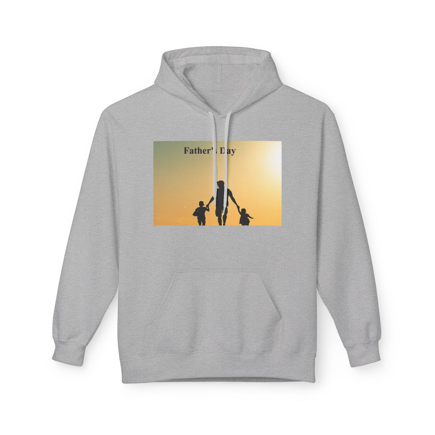 Father’s Day Hoodie – Silhouette Dad with Kids Sunset Sweatshirt