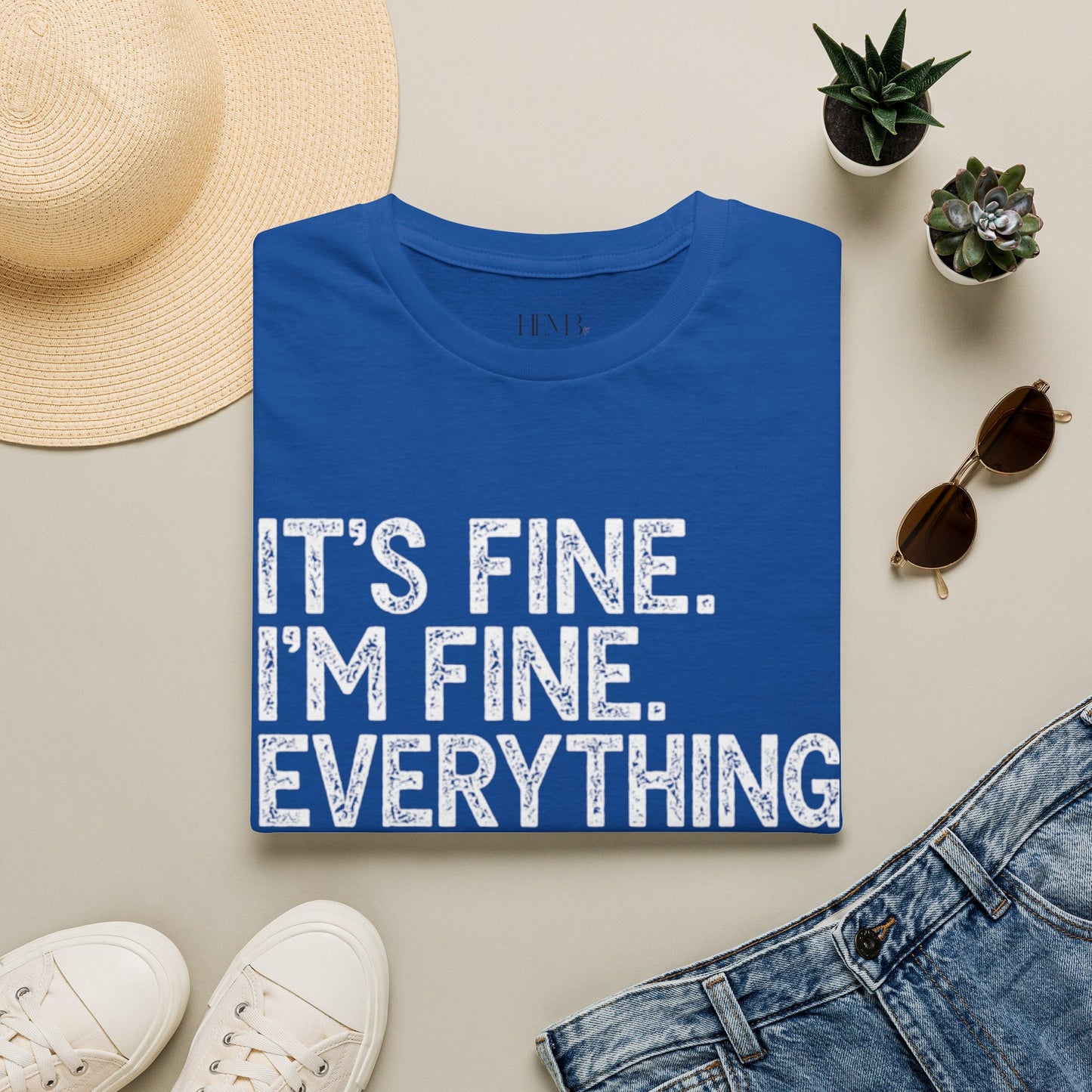 Senior Mom T‑Shirt — "It's Fine. I'm Fine. Everything is Fine." Graduation Mom Tee