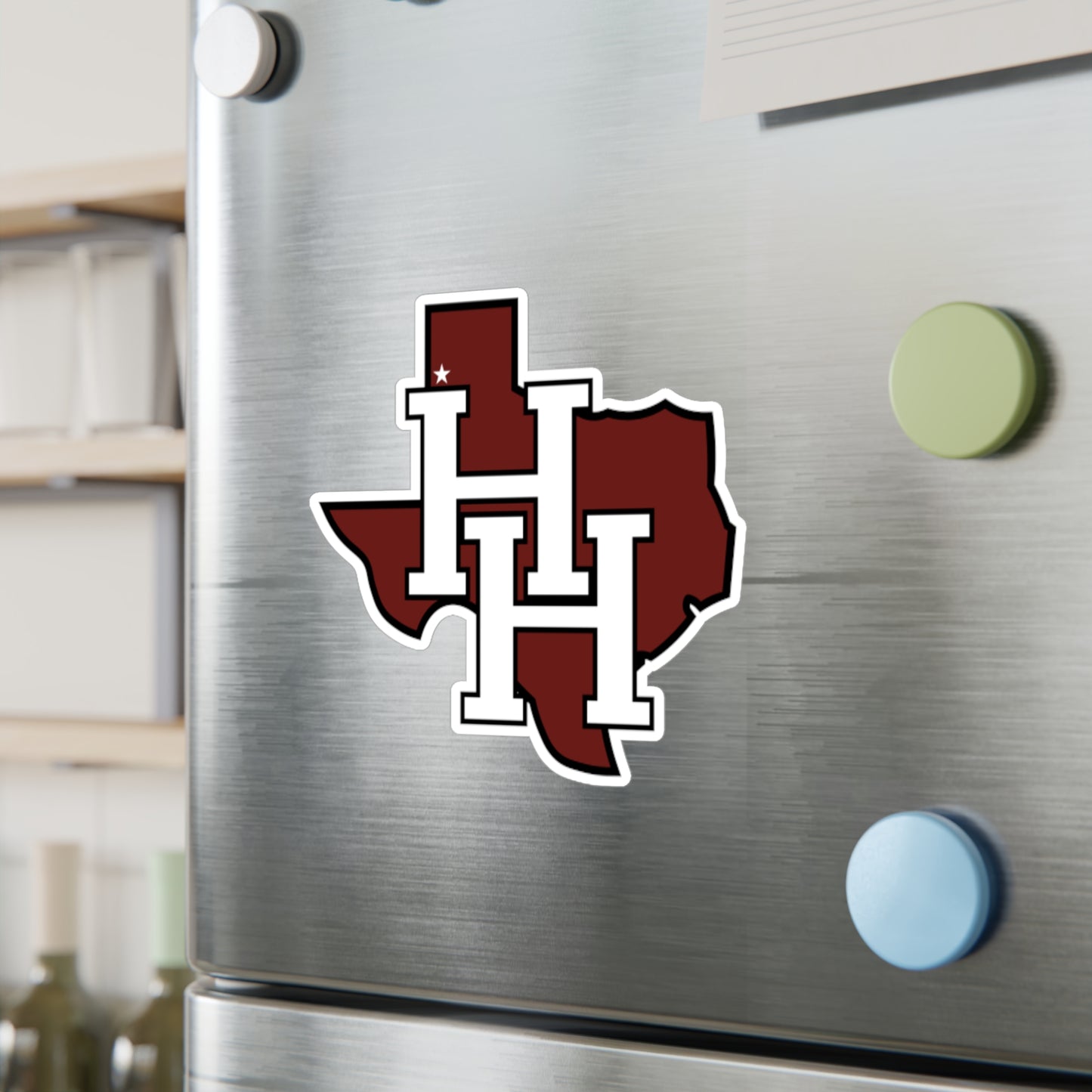 Hereford Texas HH Monogram Vinyl Sticker — Kiss-Cut Decal