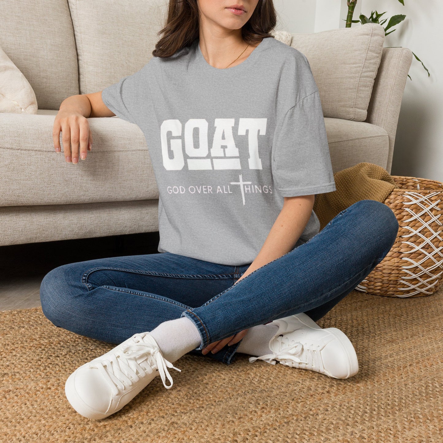 GOAT (God Over All Things) T-Shirt — Christian Faith Graphic Tee