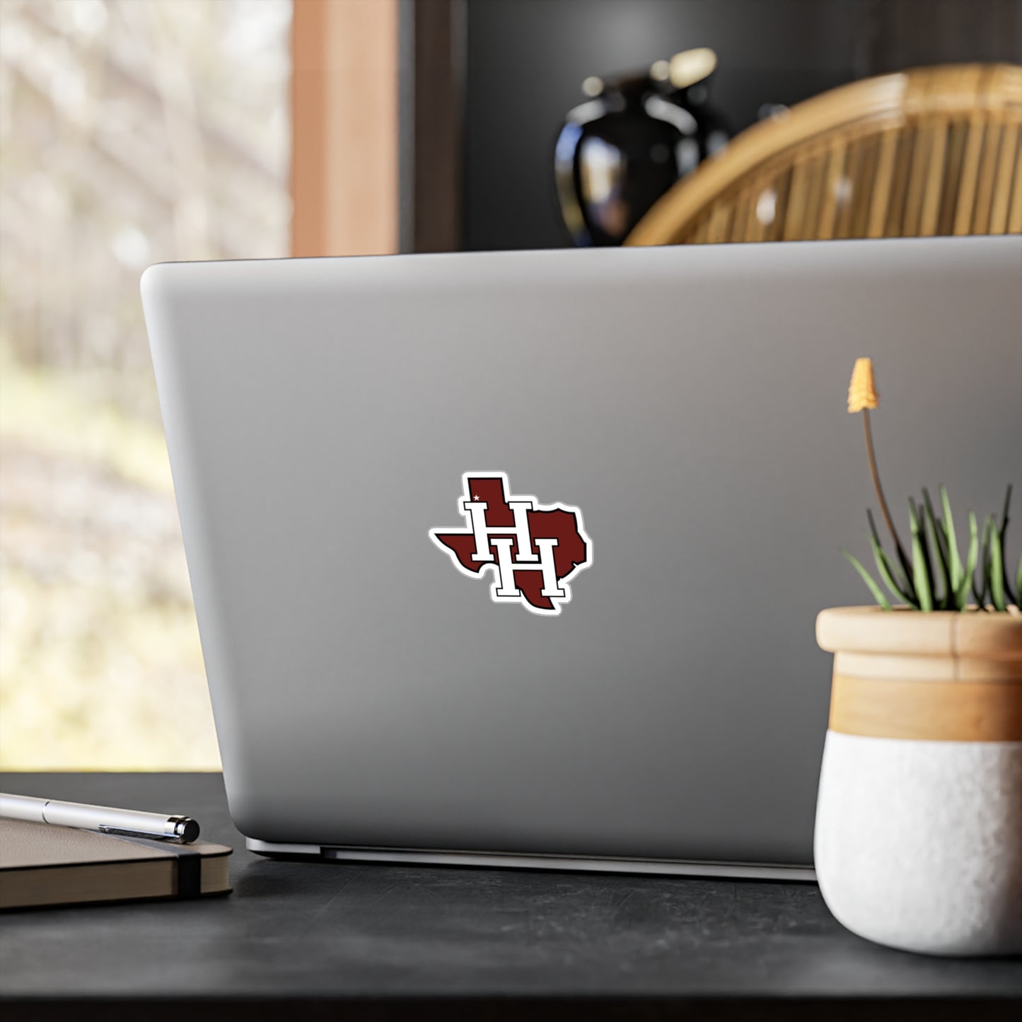 Hereford Texas HH Monogram Vinyl Sticker — Kiss-Cut Decal