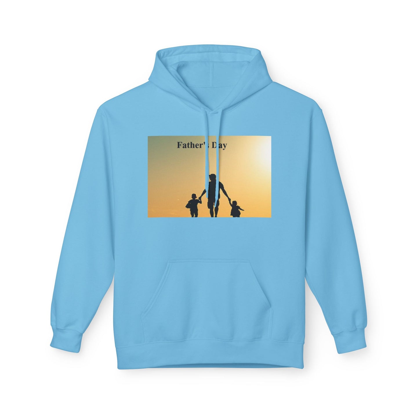 Father’s Day Hoodie – Silhouette Dad with Kids Sunset Sweatshirt