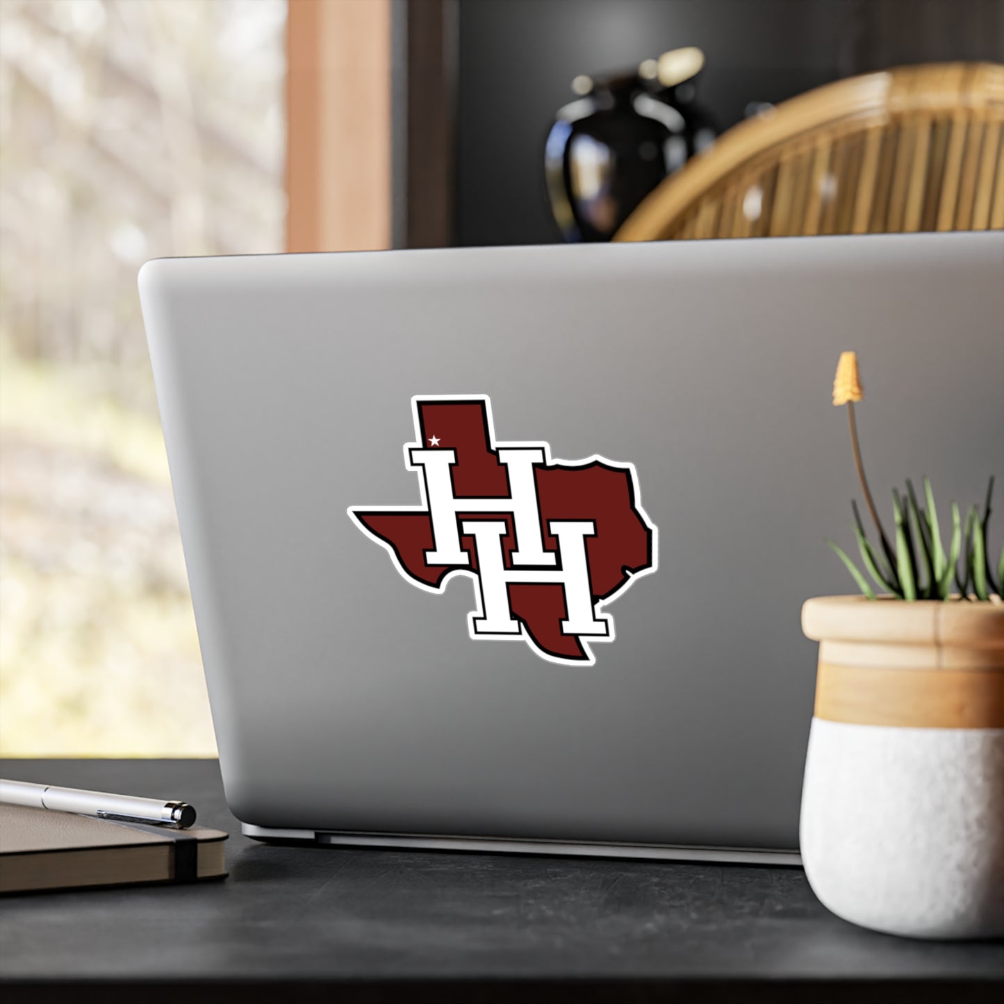 Hereford Texas HH Monogram Vinyl Sticker — Kiss-Cut Decal
