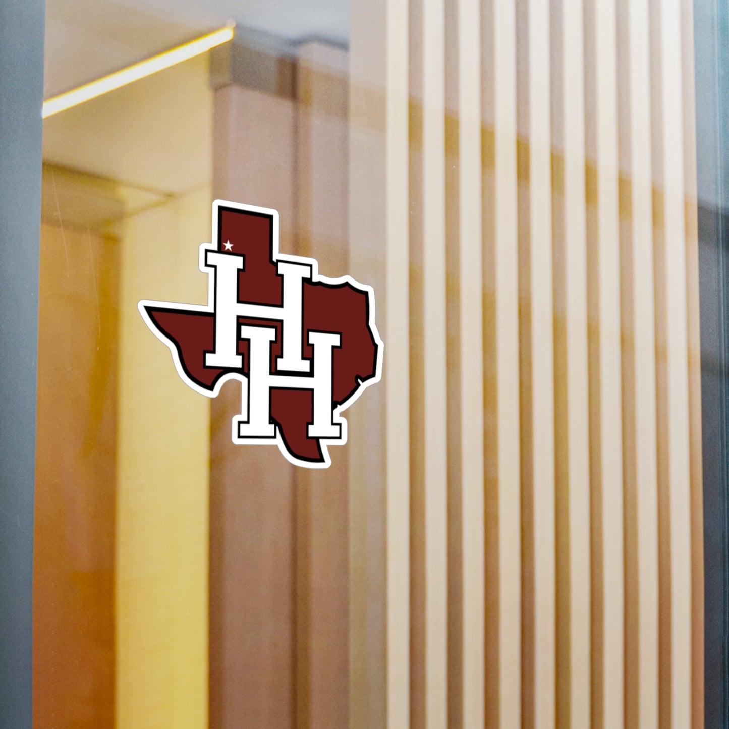 Hereford Texas HH Monogram Vinyl Sticker — Kiss-Cut Decal
