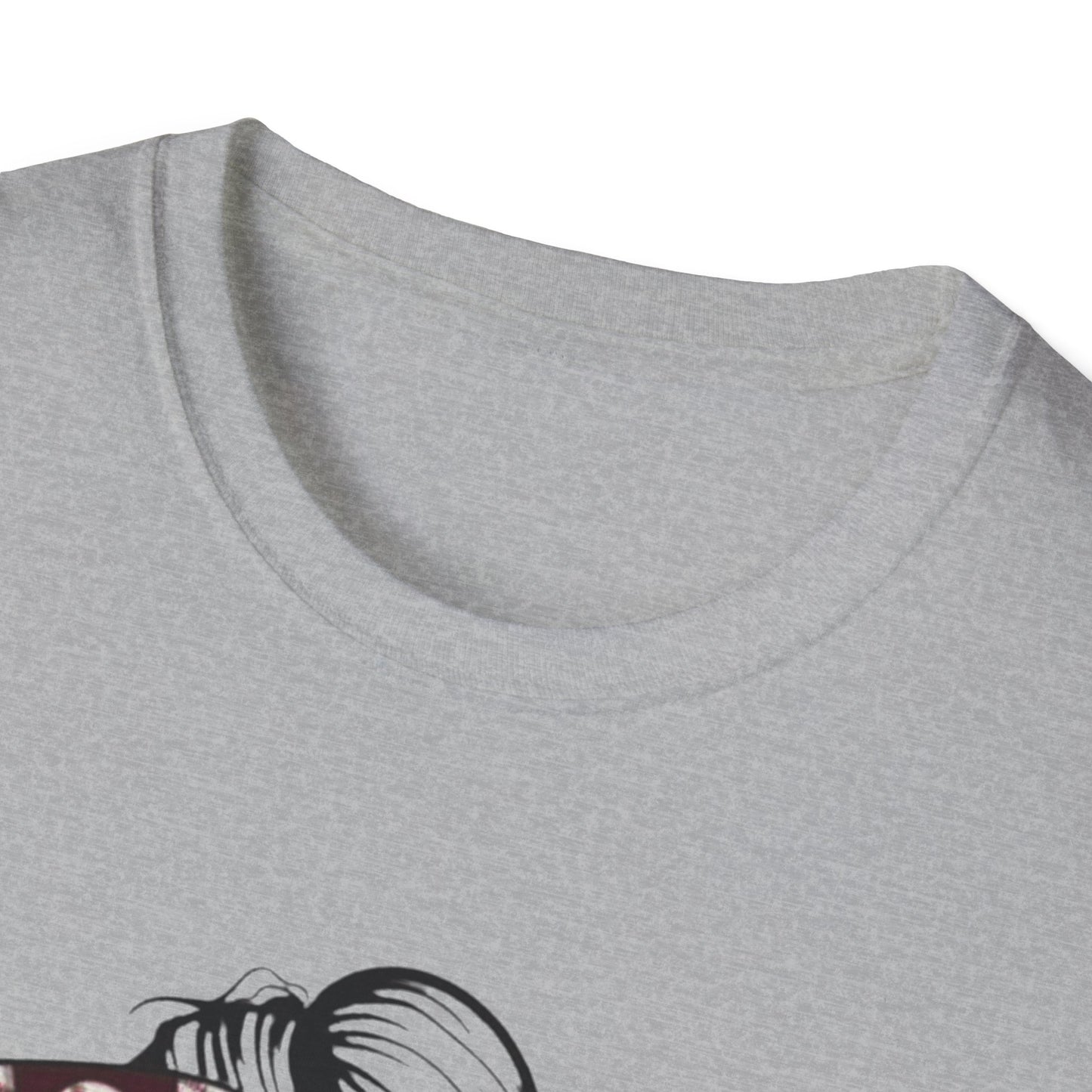Baseball Mom T-Shirt – Messy Bun Bandana Sunglasses Graphic Tee