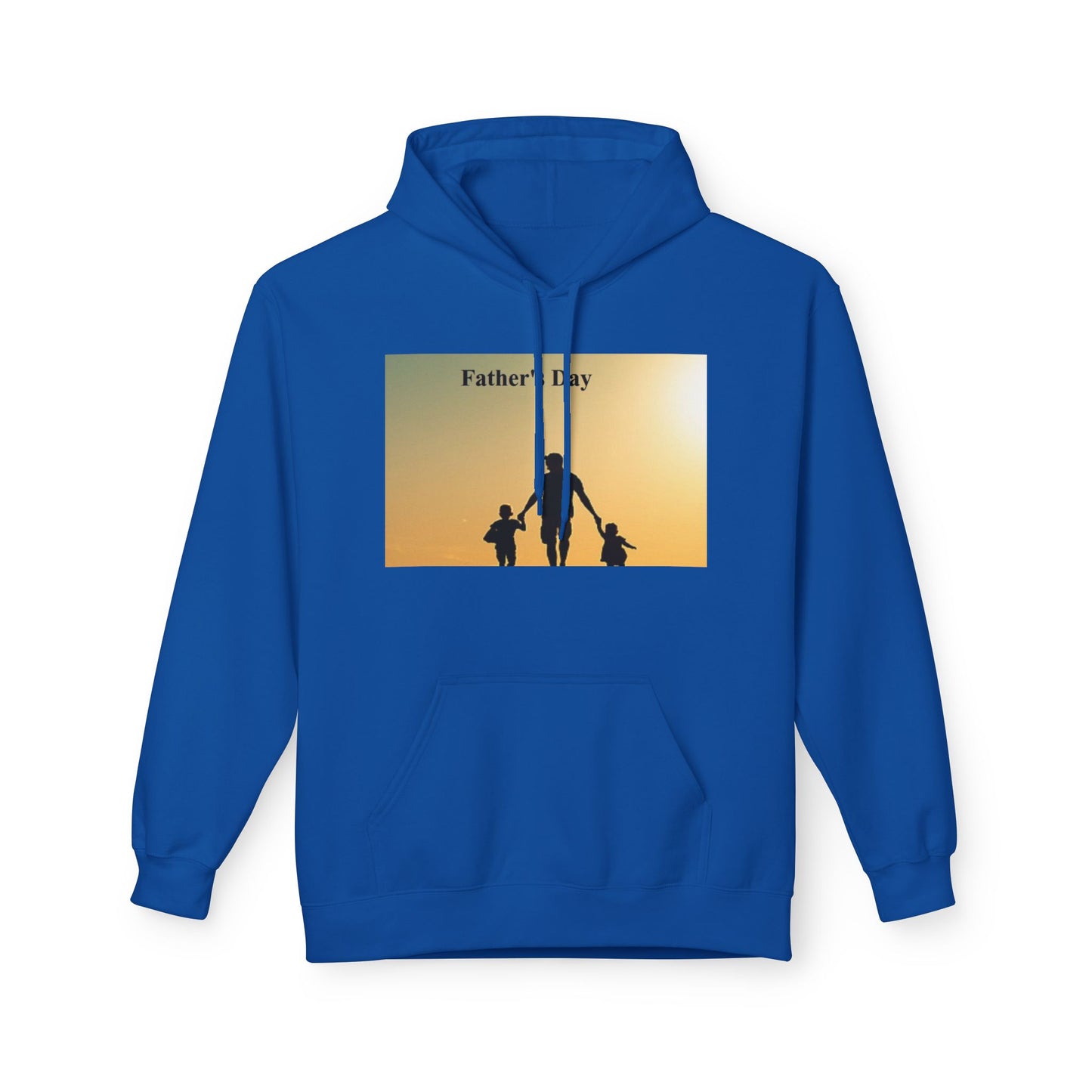 Father’s Day Hoodie – Silhouette Dad with Kids Sunset Sweatshirt