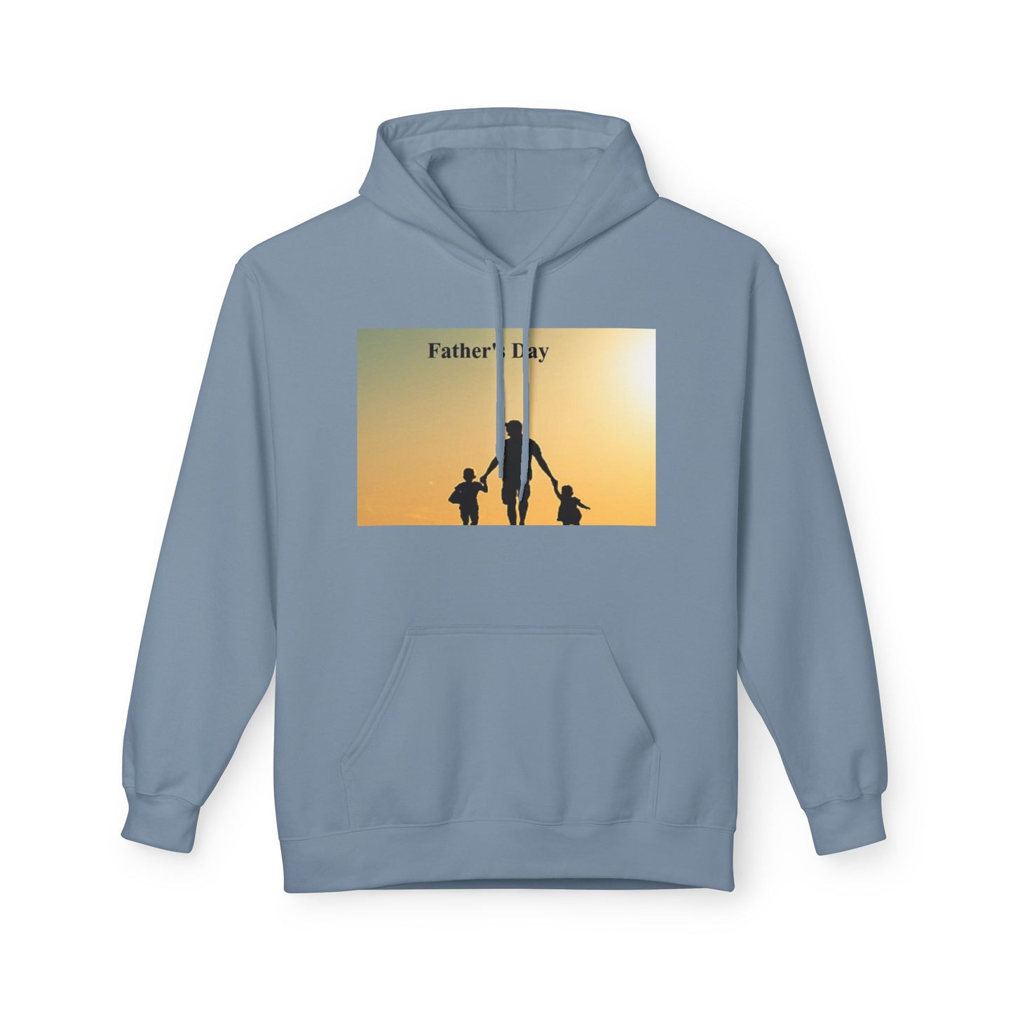 Father’s Day Hoodie – Silhouette Dad with Kids Sunset Sweatshirt