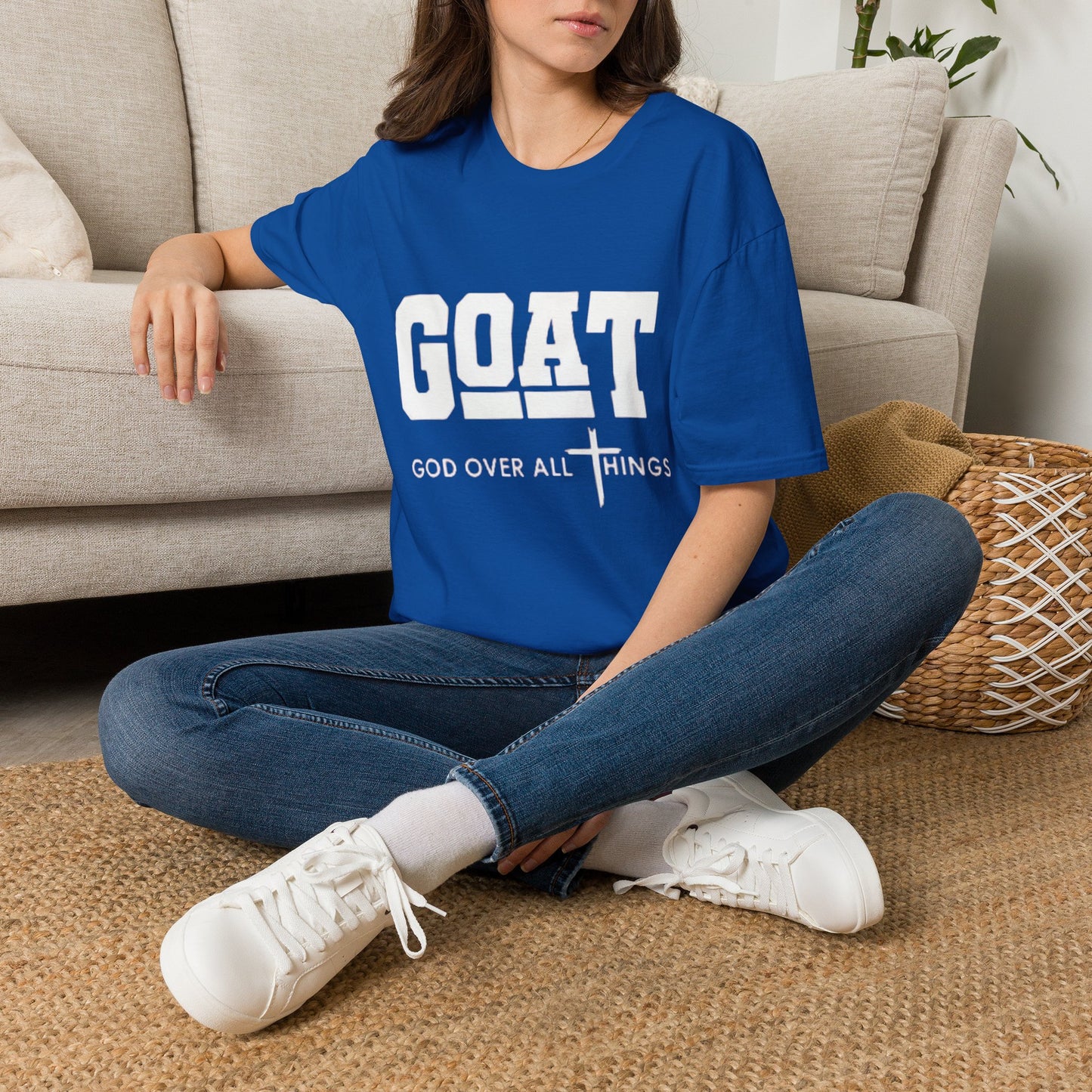 GOAT (God Over All Things) T-Shirt — Christian Faith Graphic Tee