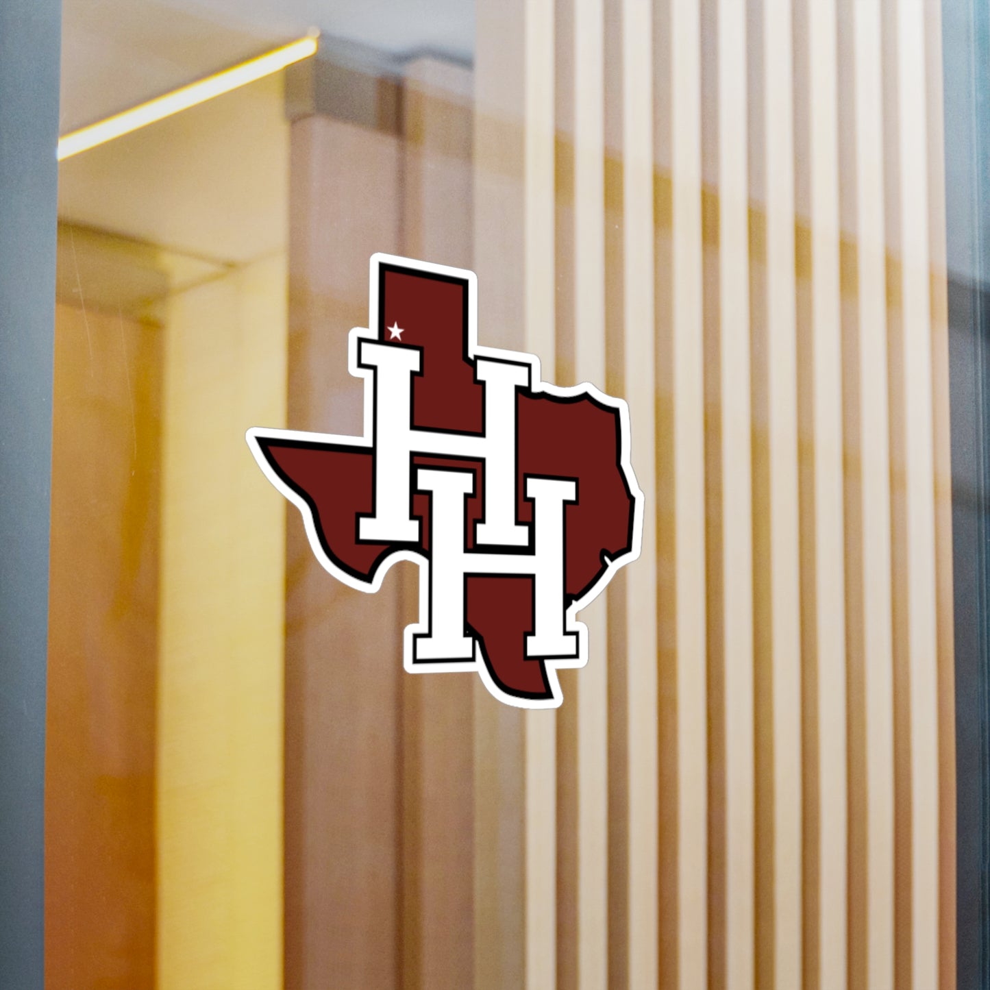 Hereford Texas HH Monogram Vinyl Sticker — Kiss-Cut Decal