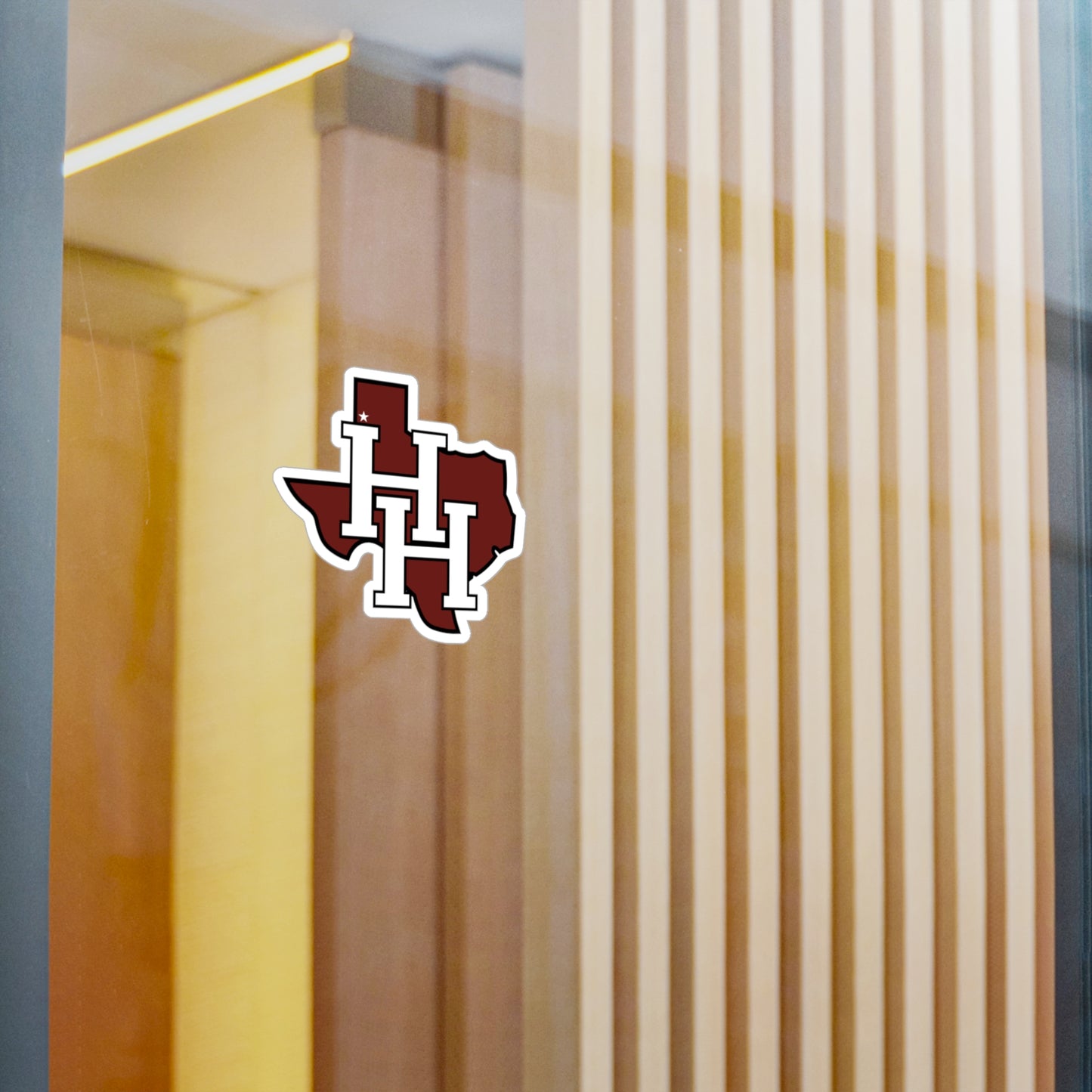 Hereford Texas HH Monogram Vinyl Sticker — Kiss-Cut Decal