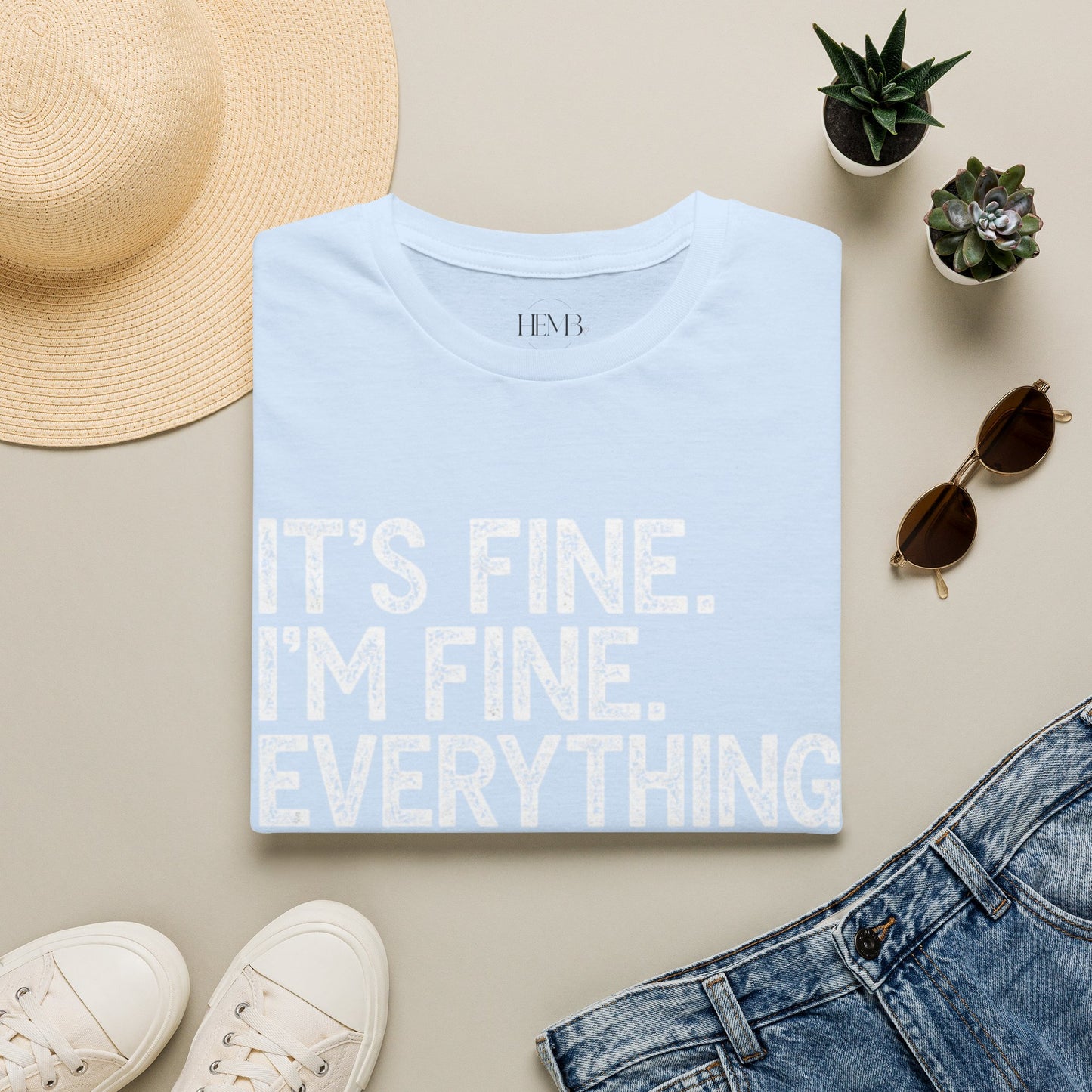 Senior Mom T‑Shirt — "It's Fine. I'm Fine. Everything is Fine." Graduation Mom Tee
