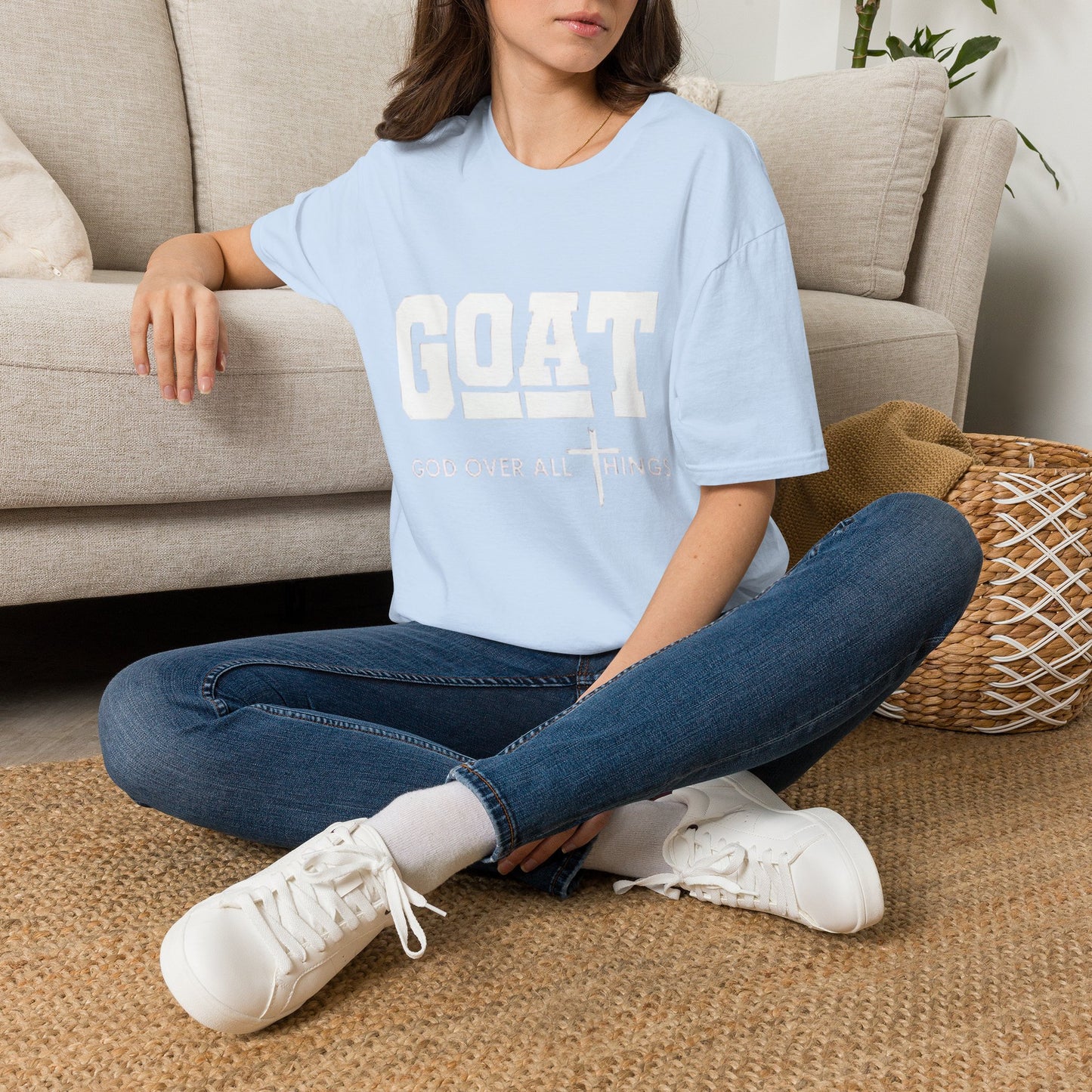 GOAT (God Over All Things) T-Shirt — Christian Faith Graphic Tee