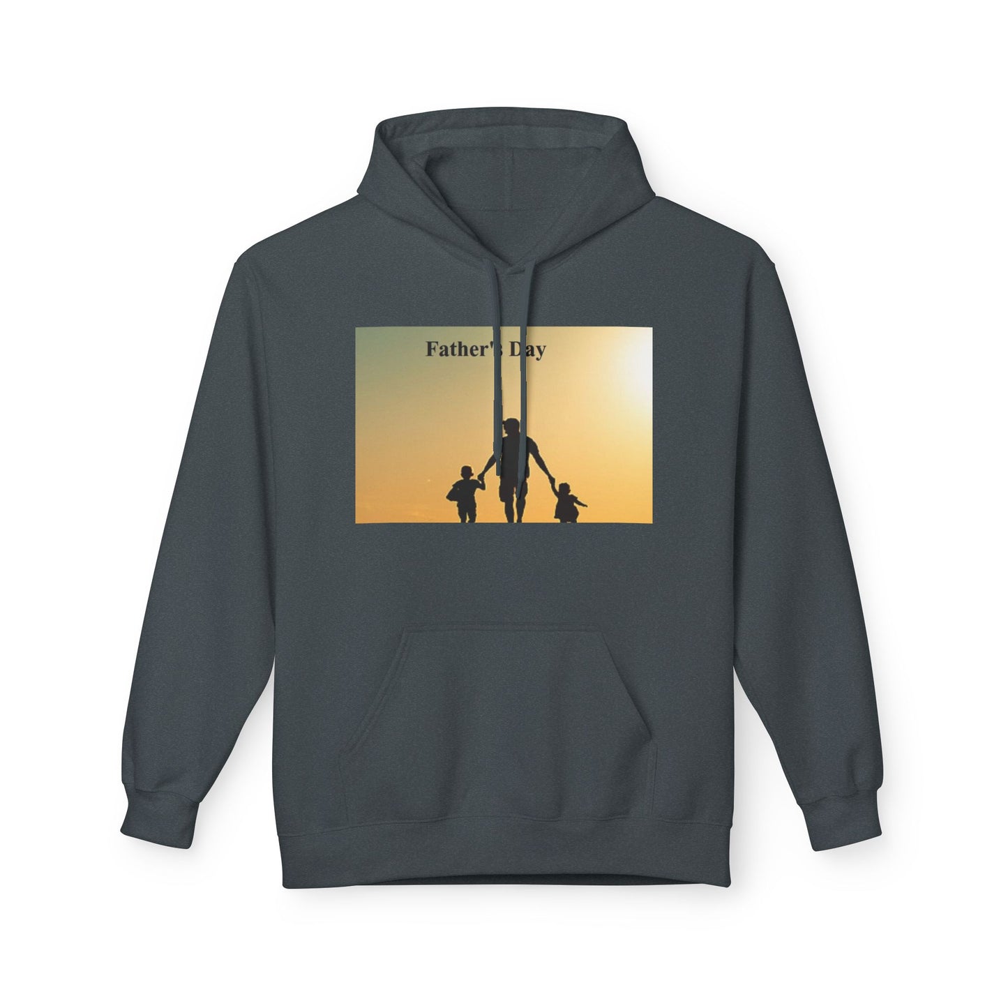 Father’s Day Hoodie – Silhouette Dad with Kids Sunset Sweatshirt