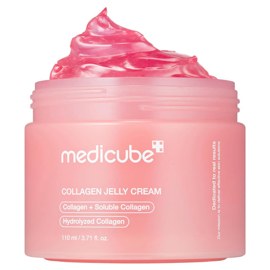medicube Jelly Cream with Collagen, Niacinamide | Freeze-Dried Hydrolyzed Collagen for Skin Barrier Hydration & 24H Glow | Plumper, Firmer looking skin